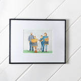 Custom Watercolor Show Livestock Portrait