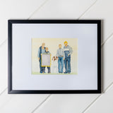 Custom Watercolor Show Livestock Portrait