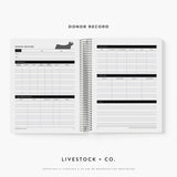 Barn Bible™ Donor & Recip Planner