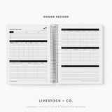 Barn Bible™ Donor & Recip Planner