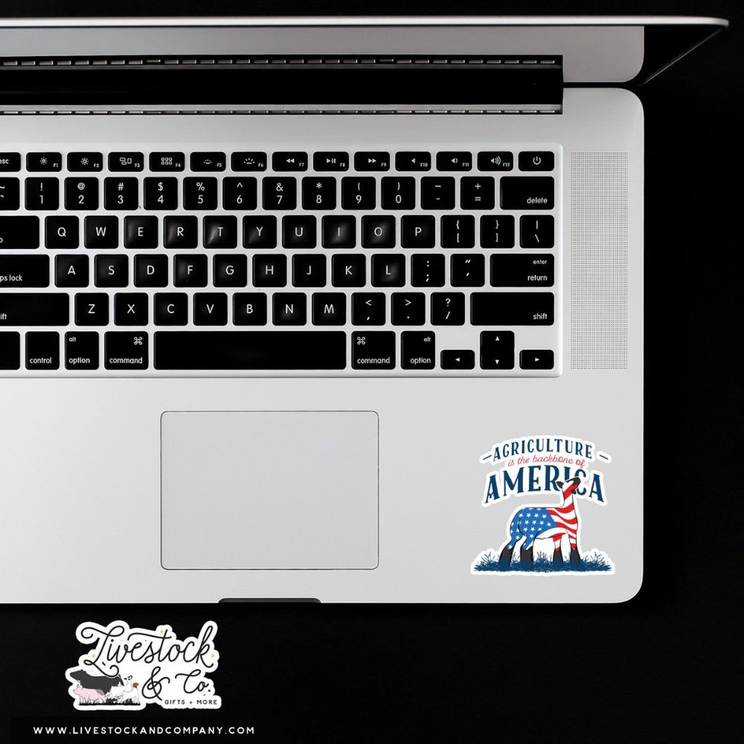 Custom Made Agriculture is the Backbone of America Livestock Stickers Stock Show Livestock - Livestock & Co. Boutique