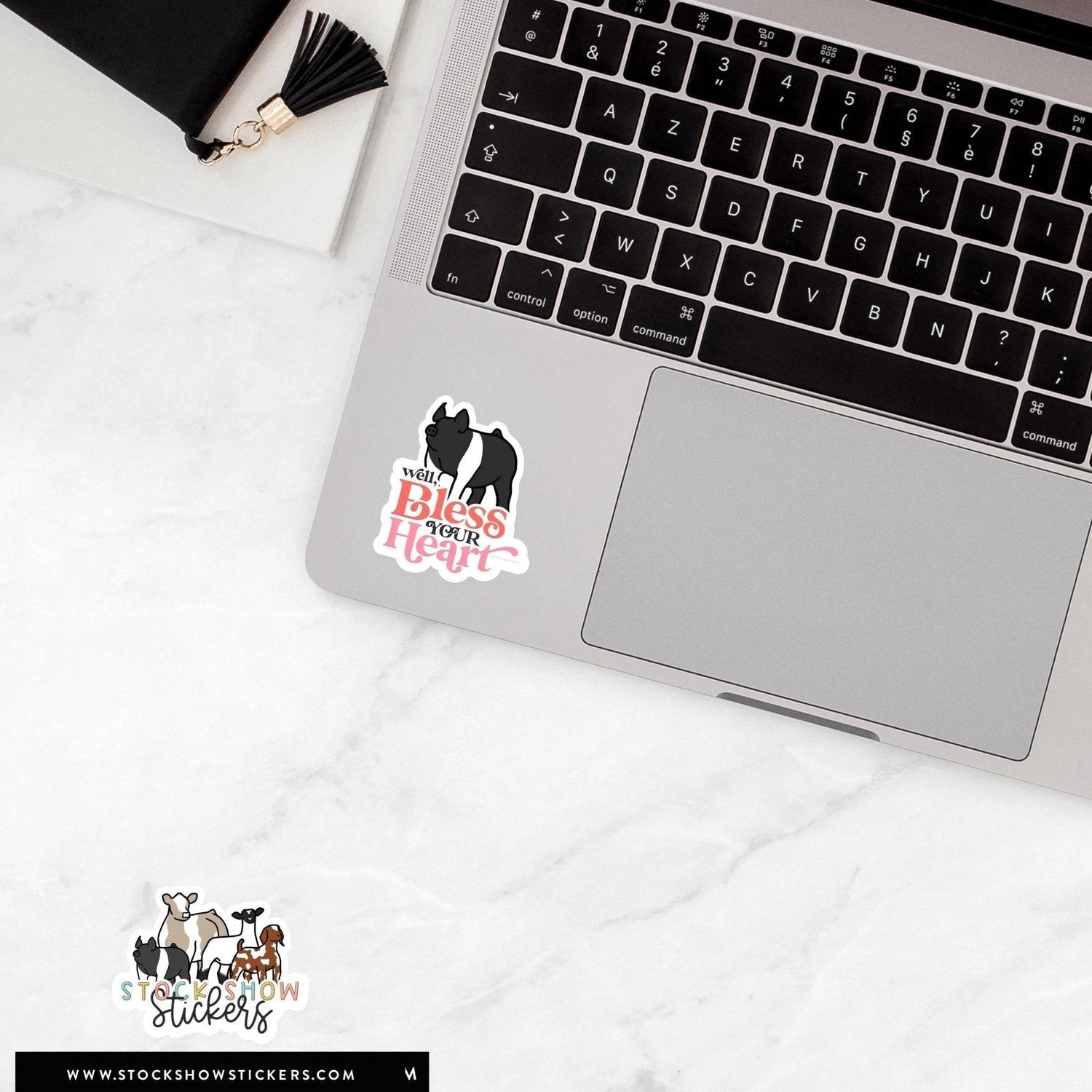 Custom Made Bless Your Heart Livestock Stickers Stock Show Livestock - Livestock & Co. Boutique