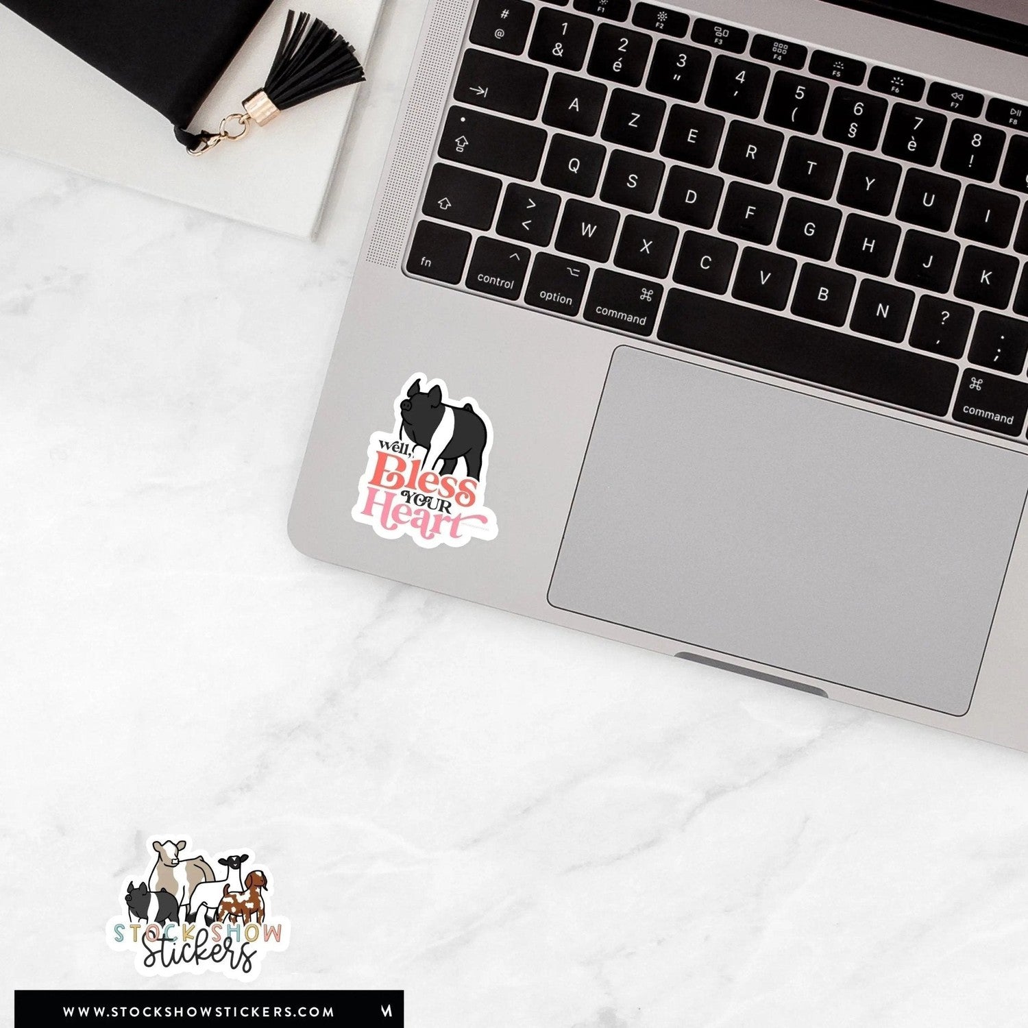 Custom Made Bless Your Heart Livestock Stickers Stock Show Livestock - Livestock & Co. Boutique