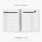 Custom Made Daily Planner - Bold Blooms Stock Show Livestock - Livestock & Co. Boutique