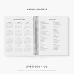 Custom Made Daily Planner - Bold Blooms Stock Show Livestock - Livestock & Co. Boutique