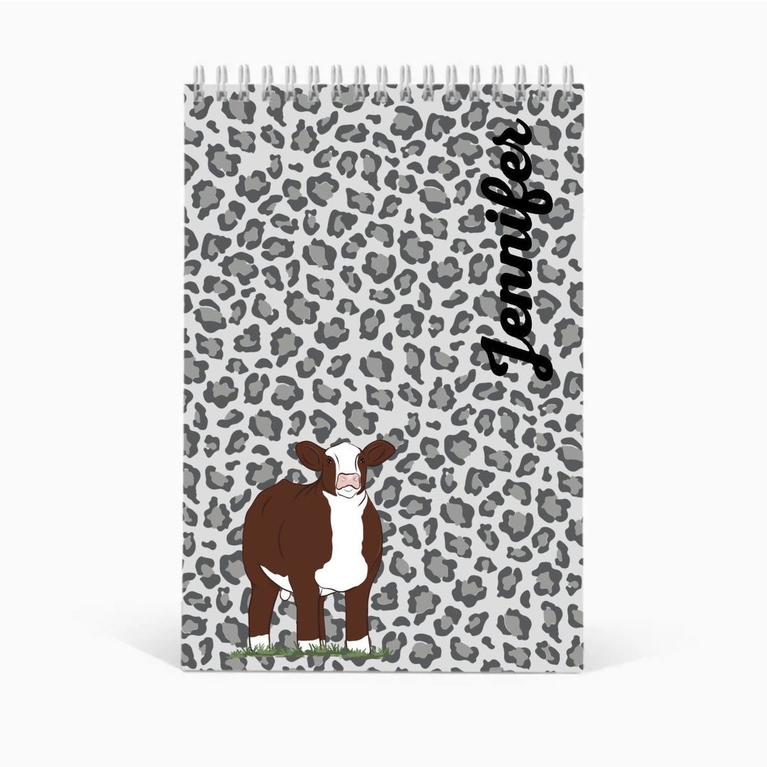 Custom Made Livestock Judging Steno Notebook - Cheetah Stock Show Livestock - Livestock & Co. Boutique