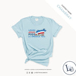 Custom Made Loves Jesus, Pigs and America Too - Youth T-Shirt Stock Show Livestock - Livestock & Co. Boutique