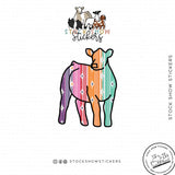 Custom Made Serape Livestock Stickers Stock Show Livestock - Livestock & Co. Boutique