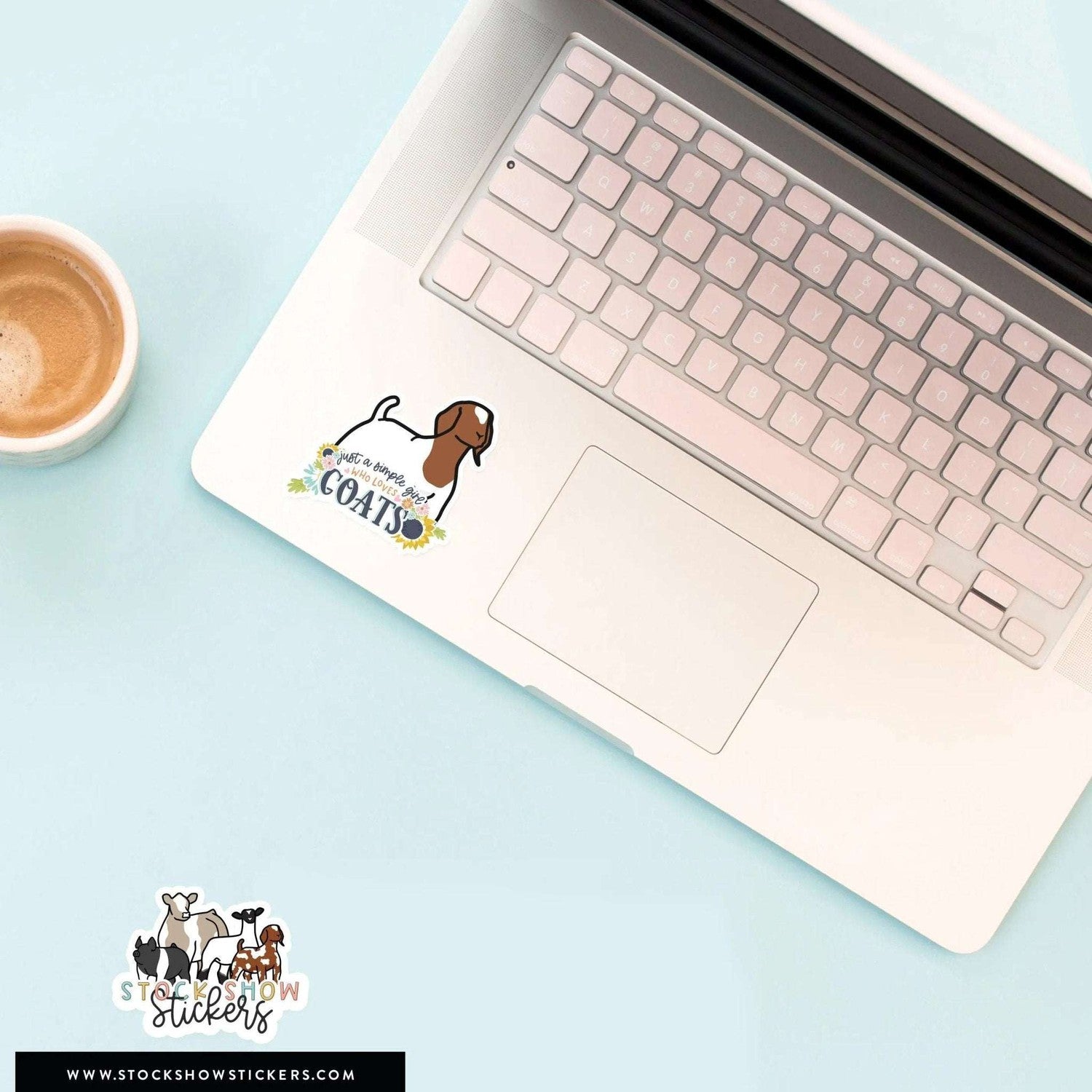 Custom Made Simple Girl Livestock Stickers Stock Show Livestock - Livestock & Co. Boutique