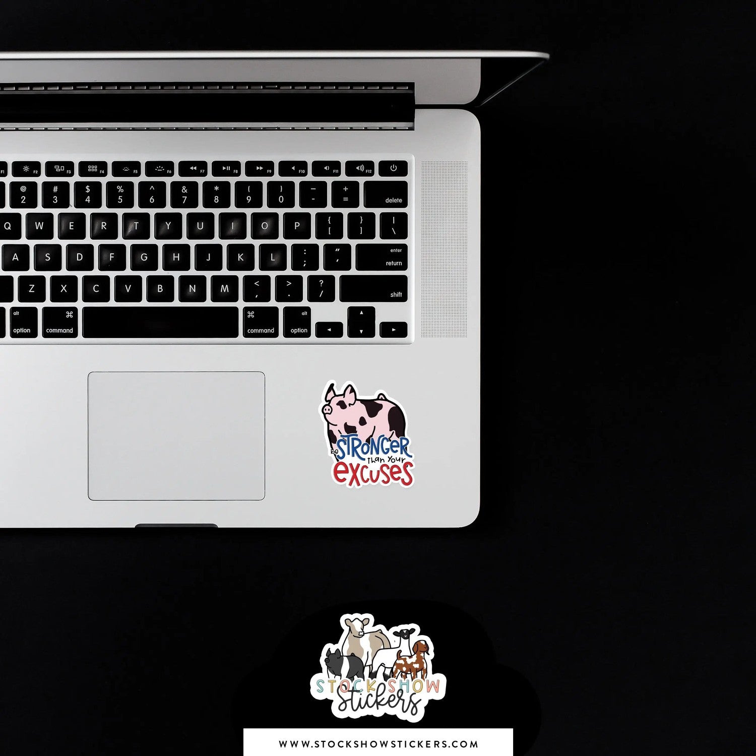 Custom Made Stronger Than Your Excuses Livestock Stickers Stock Show Livestock - Livestock & Co. Boutique