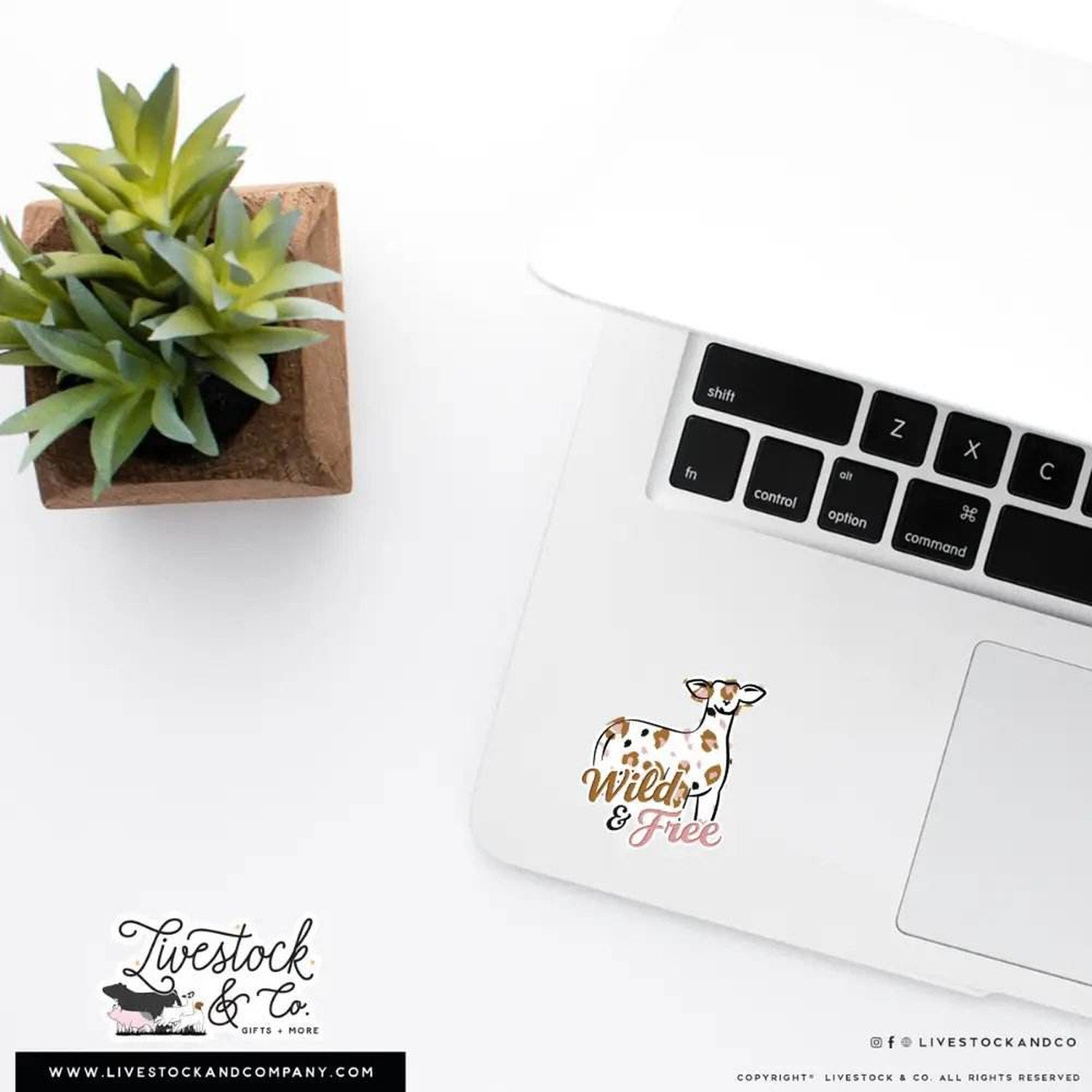 Custom Made Wild & Free Livestock Stickers Stock Show Livestock - Livestock & Co. Boutique