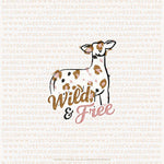 Custom Made Wild & Free Livestock Stickers Stock Show Livestock - Livestock & Co. Boutique