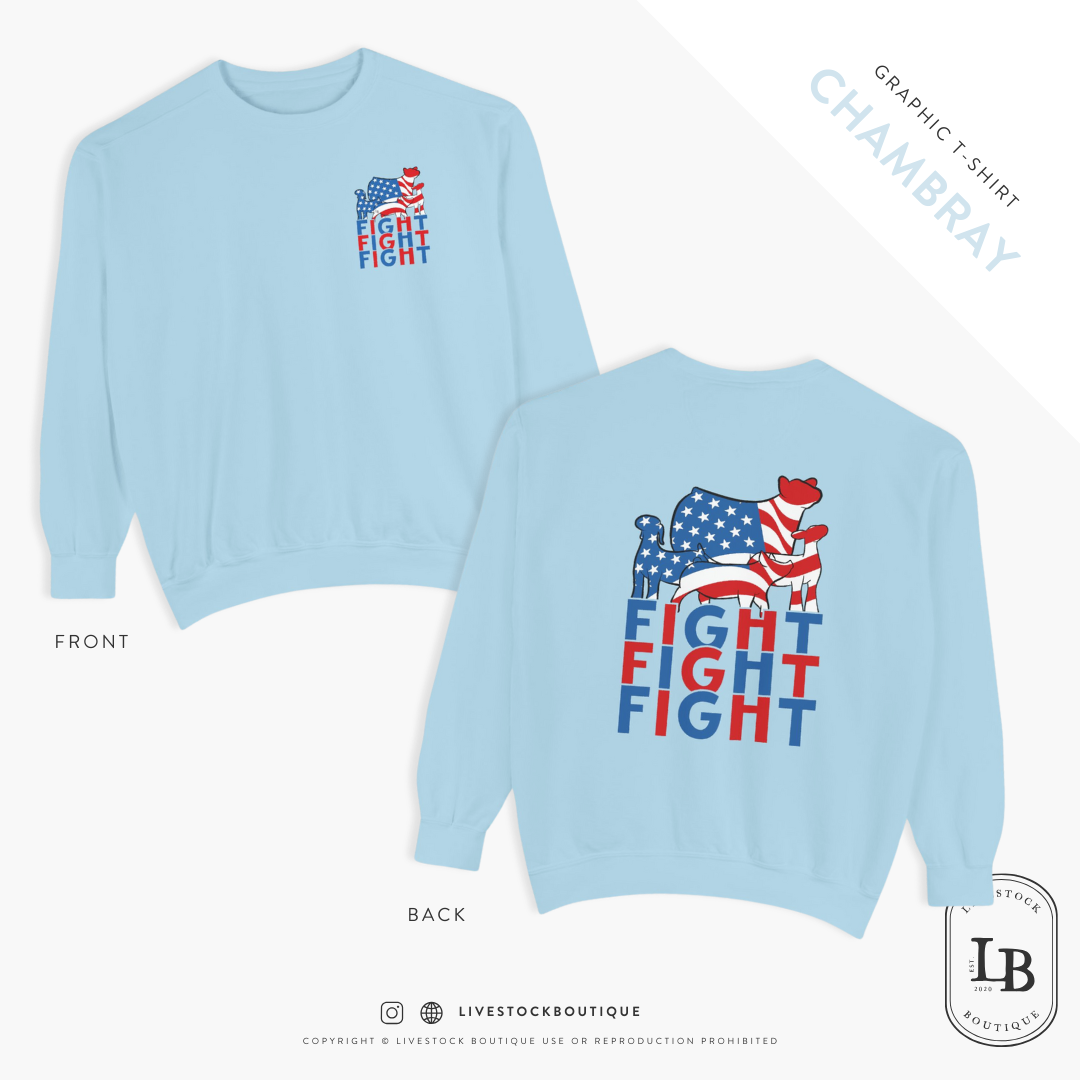 Fight, Fight, Fight - Livestock Crewneck