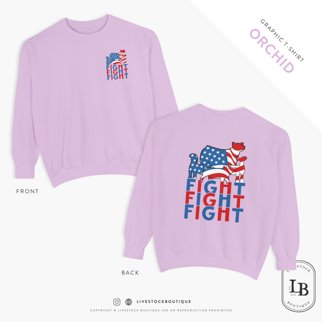 Fight, Fight, Fight - Livestock Crewneck