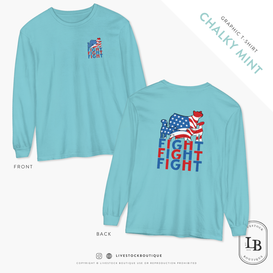 Fight, Fight, Fight - Comfort Colors Long Sleeve T-Shirt