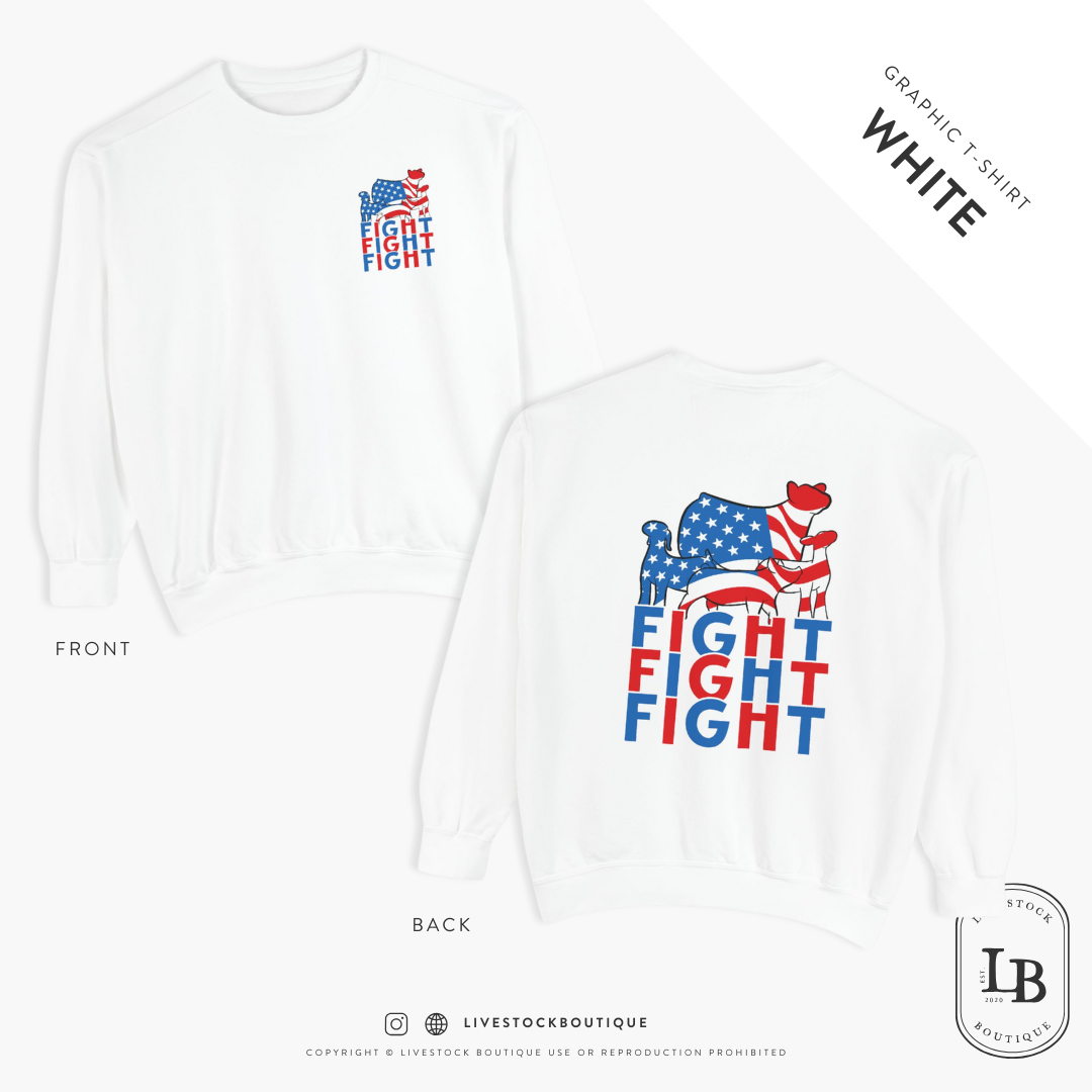 Fight, Fight, Fight - Livestock Crewneck