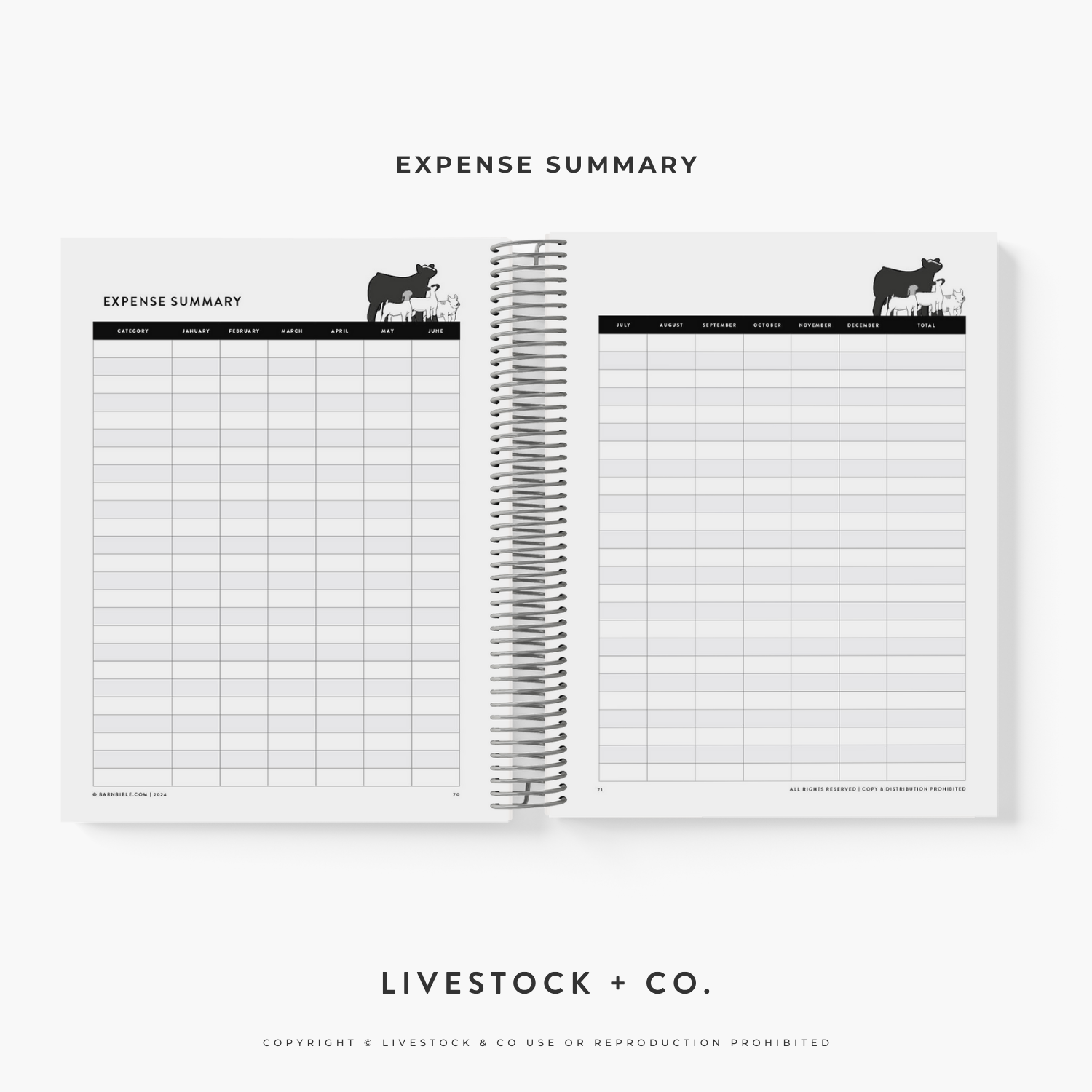 Barn Bible™ Expense Planner