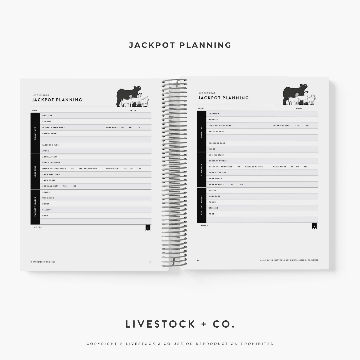 Barn Bible™ Stock Show Planner