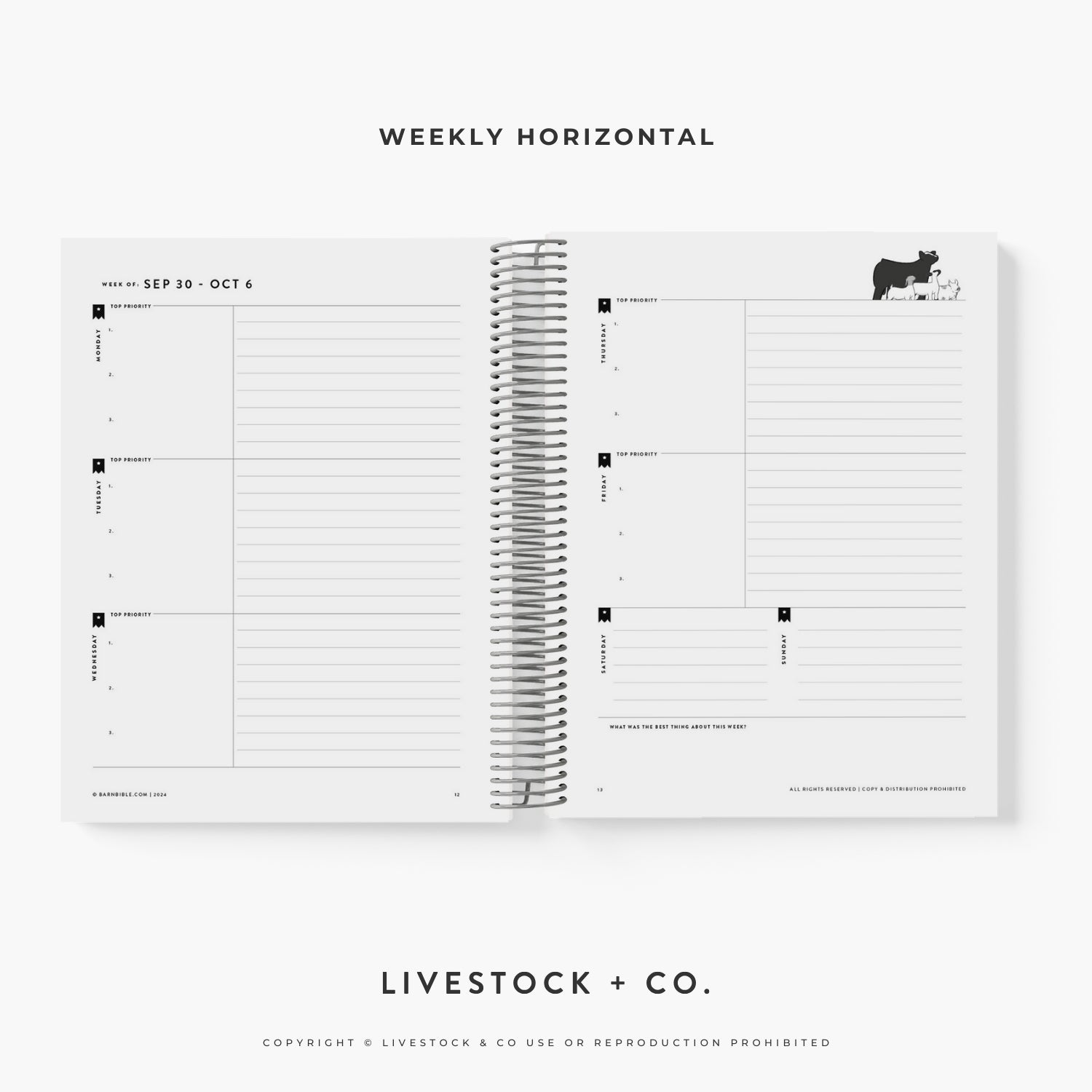 Barn Bible™ Weekly Planner