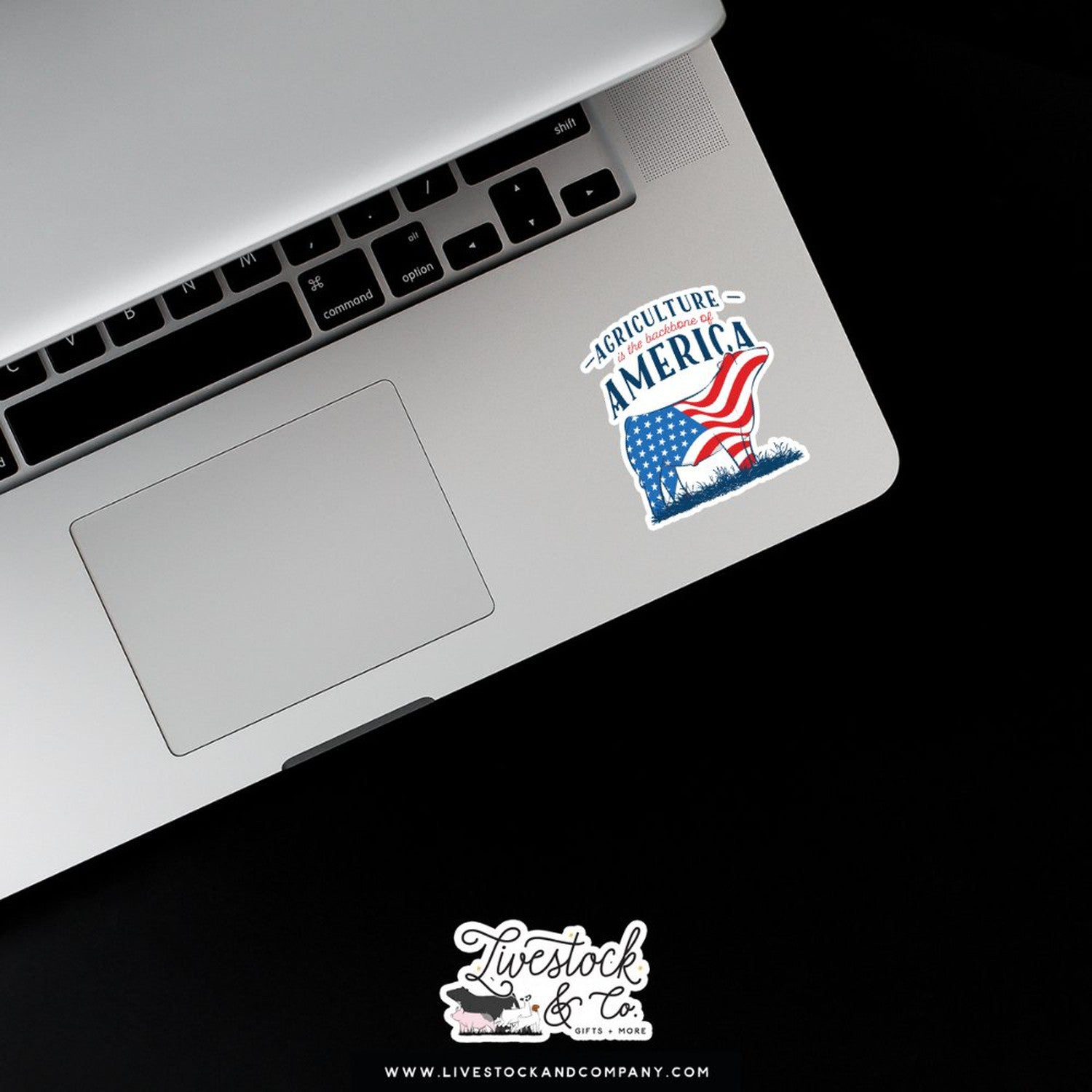 Custom Made Agriculture is the Backbone of America Livestock Stickers Stock Show Livestock - Livestock &amp; Co. Boutique