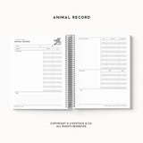 Custom Made Animal Record Planner - Patriotic Cover Stock Show Livestock - Livestock &amp; Co. Boutique
