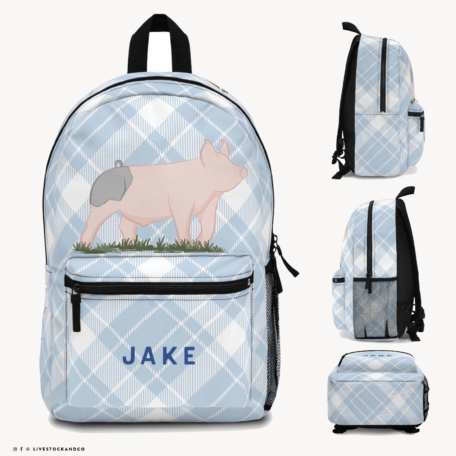 Custom Made Backpack - Signature Patterns Stock Show Livestock - Livestock &amp; Co. Boutique