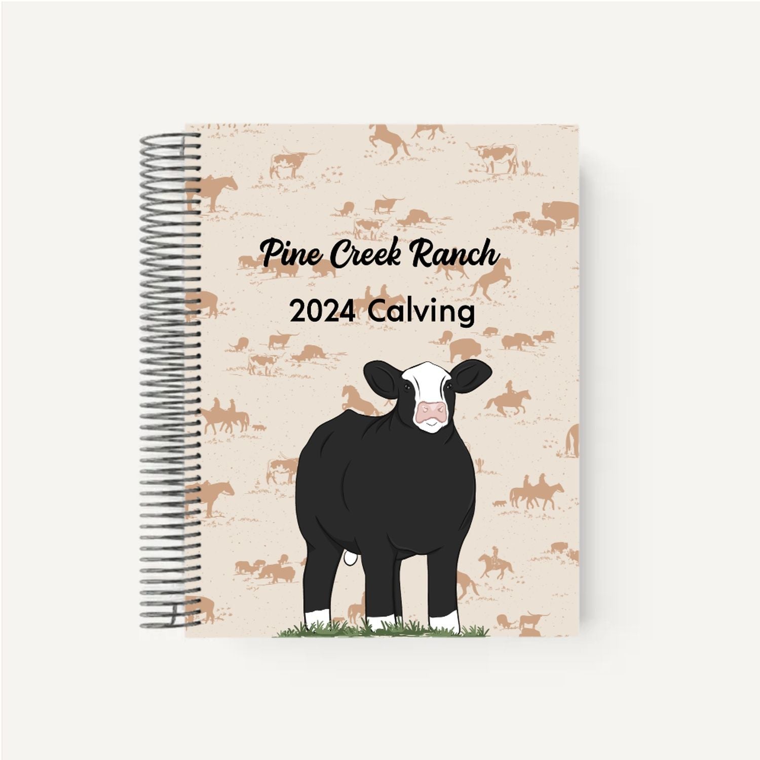 Custom Made Calving Record Planner - Signature Patterns Stock Show Livestock - Livestock &amp; Co. Boutique