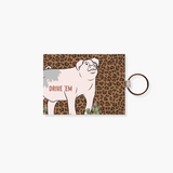 Card Holder Key Chain - Cheetah