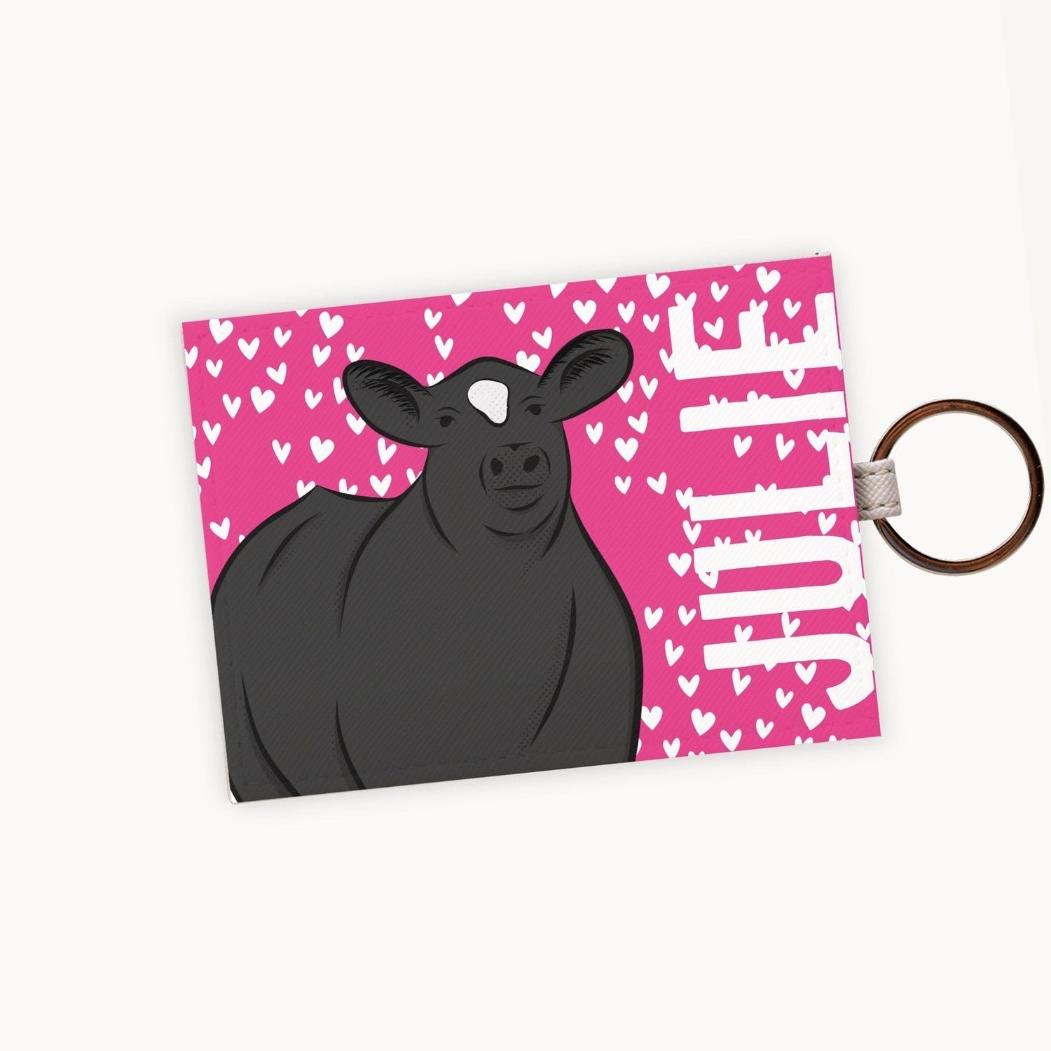 Custom Made Card Holder Key Chain - Signature Patterns Stock Show Livestock - Livestock &amp;amp; Co. Boutique