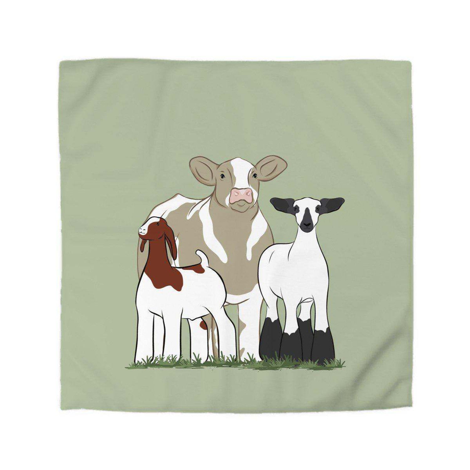 Custom Made Duvet Cover - Signature Patterns Stock Show Livestock - Livestock &amp; Co. Boutique