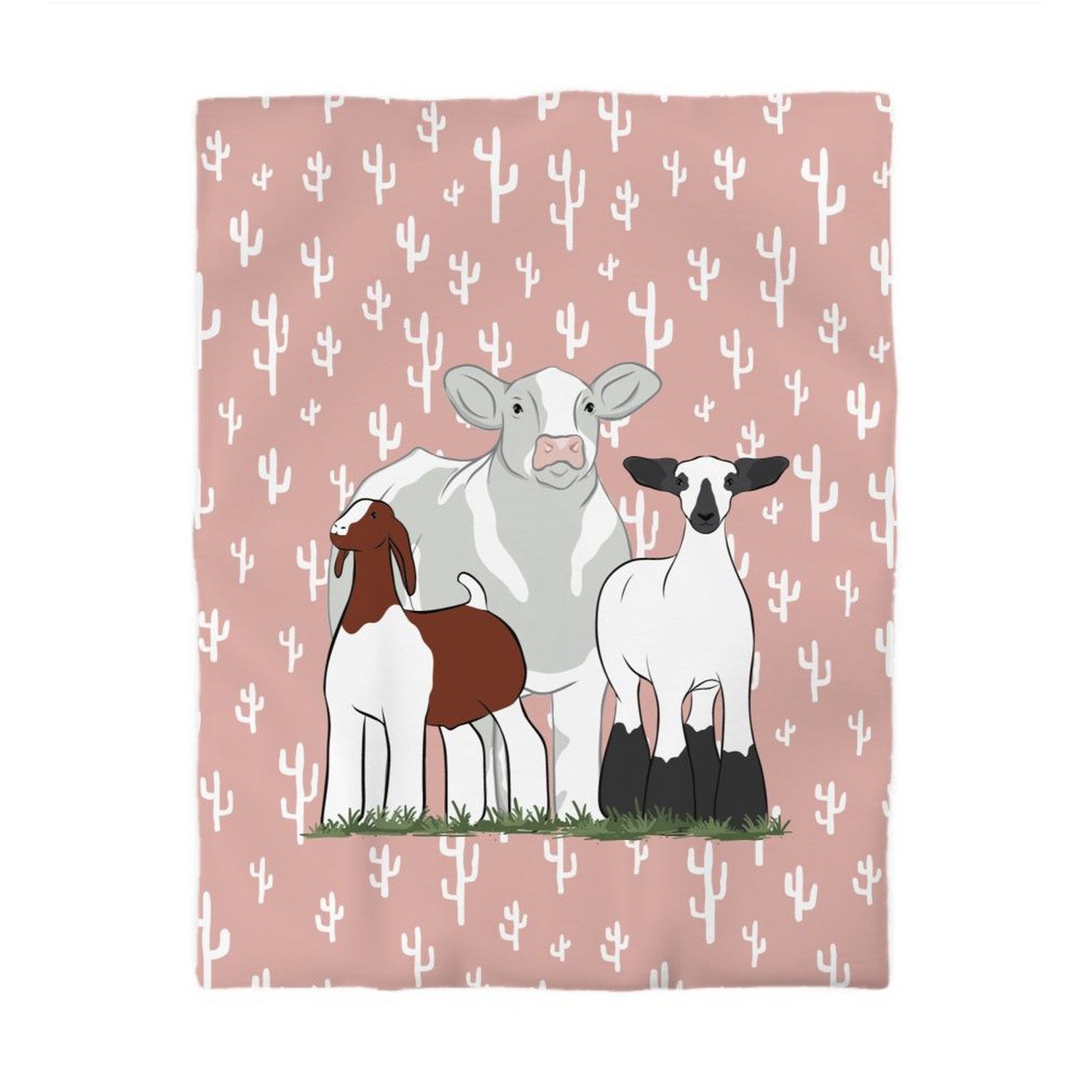 Custom Made Duvet Cover - Signature Patterns Stock Show Livestock - Livestock &amp; Co. Boutique