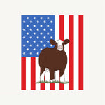 Custom Made Fleece Blanket - Patriotic Stock Show Livestock - Livestock &amp; Co. Boutique