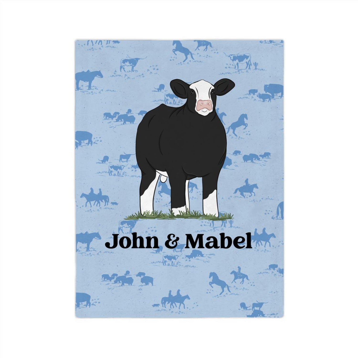 Custom Made Fleece Blanket - Signature Patterns Stock Show Livestock - Livestock &amp; Co. Boutique