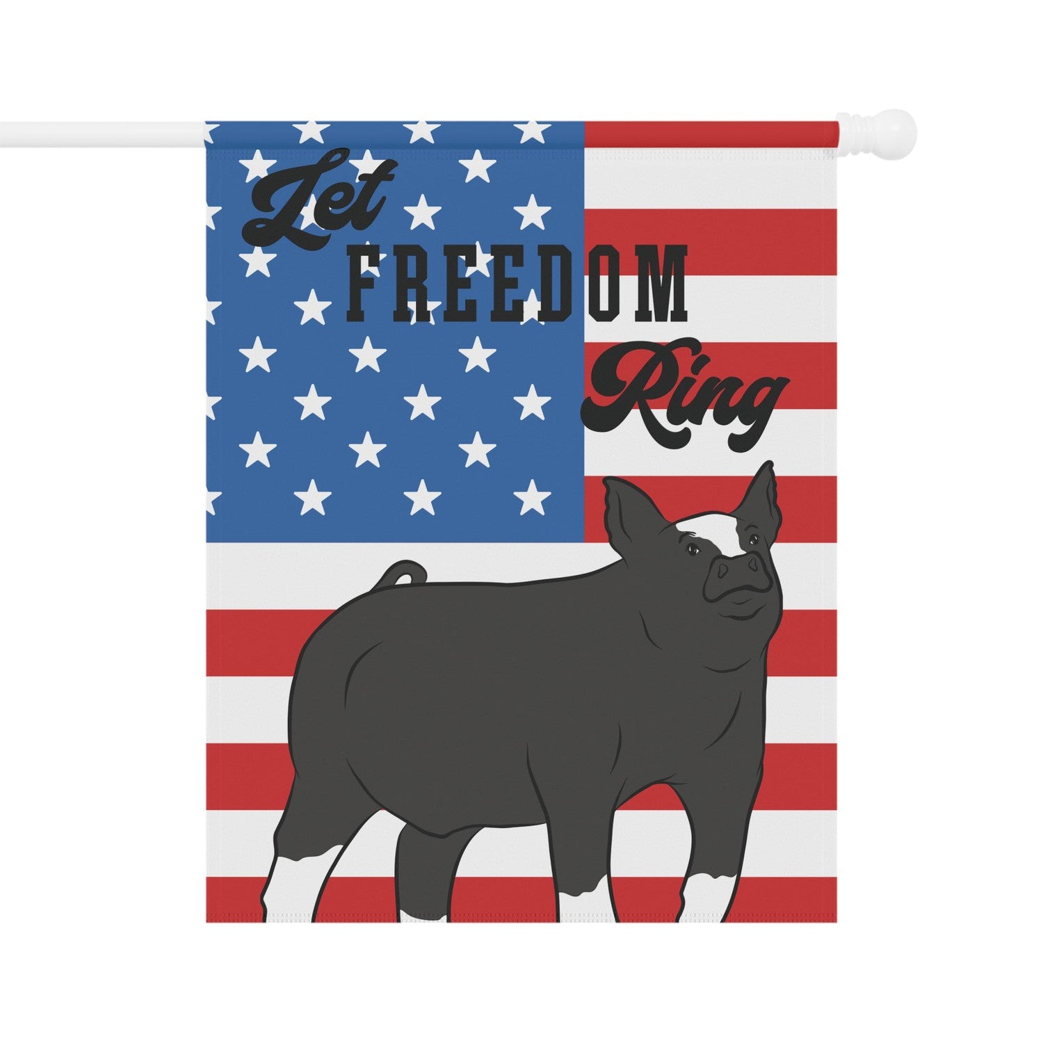 Custom Made Garden Flag - Patriotic Stock Show Livestock - Livestock &amp;amp; Co. Boutique