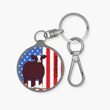 Key Chain Tag - Patriotic Design