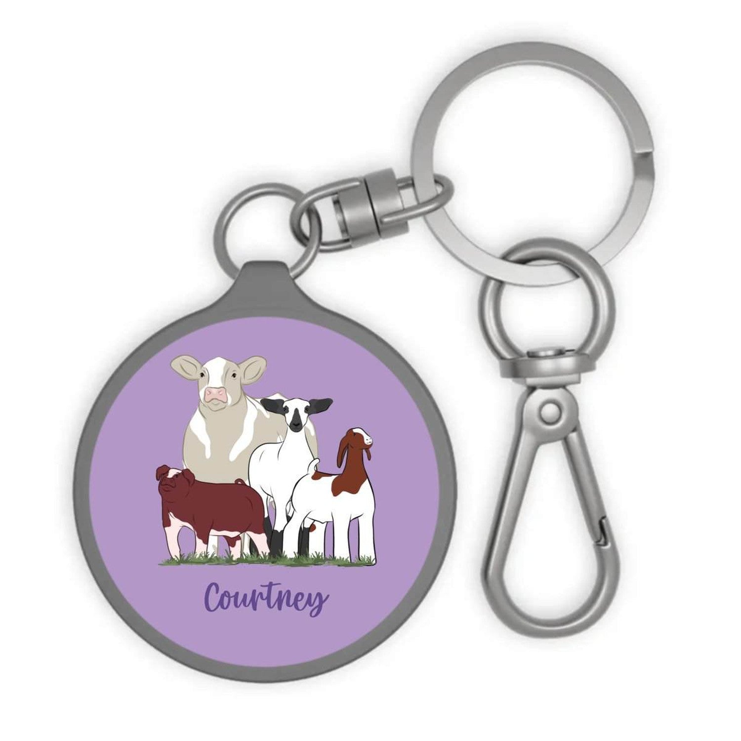 Custom Made Key Chain Tag - Signature Patterns Stock Show Livestock - Livestock &amp;amp; Co. Boutique