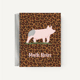 Custom Made Large Spiral Notebook - Cheetah Stock Show Livestock - Livestock &amp; Co. Boutique