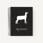 Custom Made Large Spiral Notebook - Cheetah Stock Show Livestock - Livestock &amp; Co. Boutique