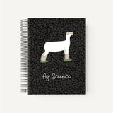 Custom Made Large Spiral Notebook - Cheetah Stock Show Livestock - Livestock &amp; Co. Boutique