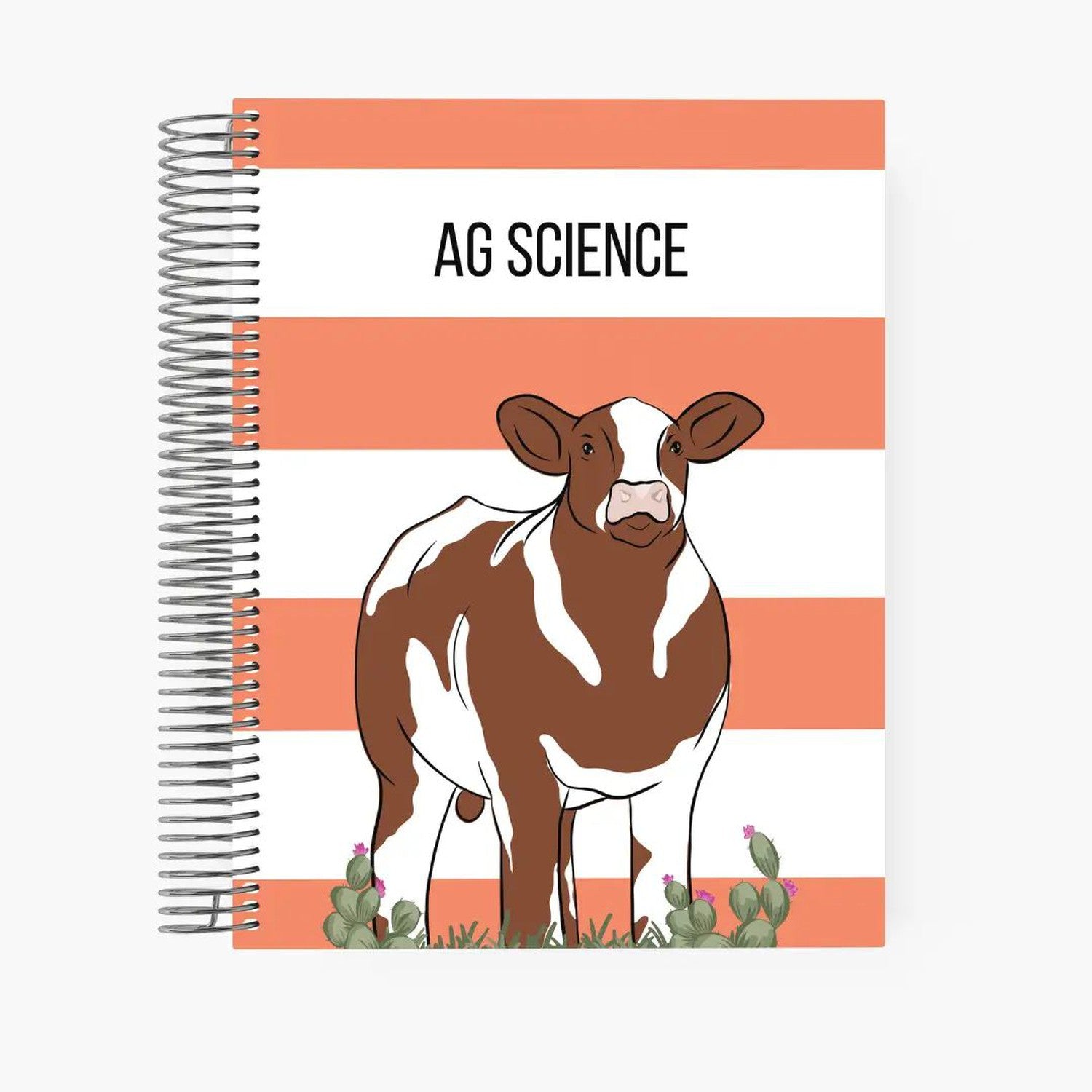 Custom Made Large Spiral Notebook - SIgnature Patterns Stock Show Livestock - Livestock &amp; Co. Boutique