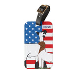 Custom Made Luggage Tag - Patriotic Stock Show Livestock - Livestock &amp; Co. Boutique