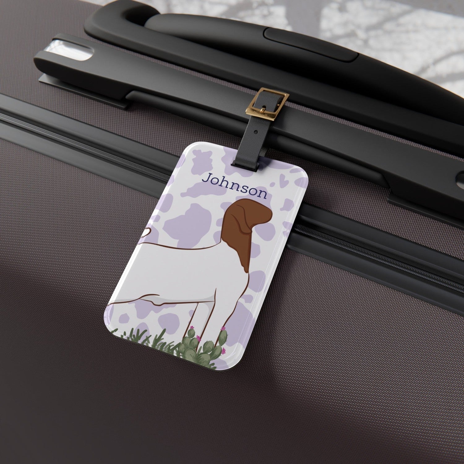 Custom Made Luggage Tag - Signature Patterns Stock Show Livestock - Livestock &amp;amp; Co. Boutique