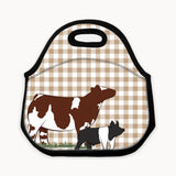Custom Made Lunch Bag - Gingham Stock Show Livestock - Livestock &amp; Co. Boutique