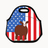 Custom Made Lunch Bag - Patriotic Stock Show Livestock - Livestock &amp; Co. Boutique