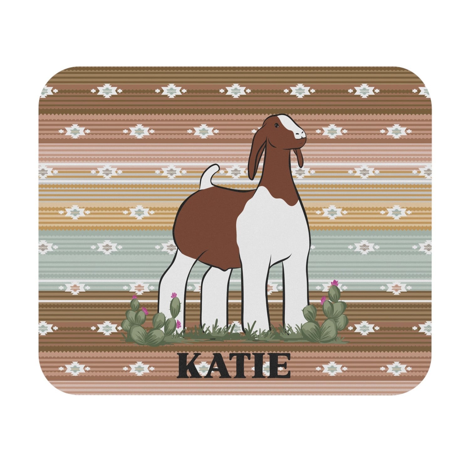 Custom Made Rectangle Mouse Pad - Serape Stock Show Livestock - Livestock &amp; Co. Boutique