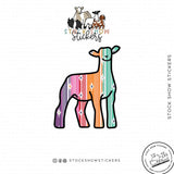 Custom Made Serape Livestock Stickers Stock Show Livestock - Livestock &amp; Co. Boutique