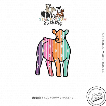 Custom Made Serape Livestock Stickers Stock Show Livestock - Livestock &amp;amp; Co. Boutique