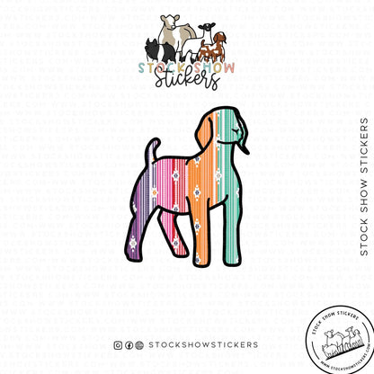 Custom Made Serape Livestock Stickers Stock Show Livestock - Livestock &amp;amp; Co. Boutique