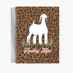 Custom Made Small Spiral Notebook - Cheetah Stock Show Livestock - Livestock &amp; Co. Boutique