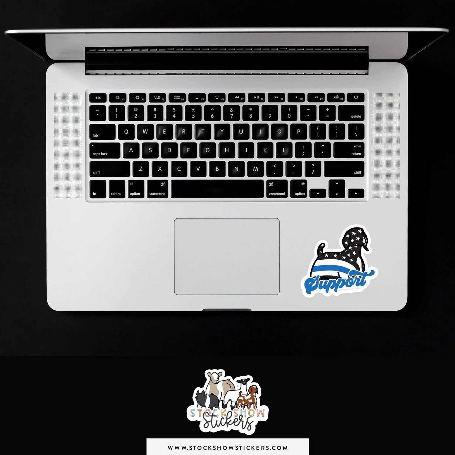 Custom Made Thin Blue Line Support Livestock Stickers Stock Show Livestock - Livestock &amp; Co. Boutique